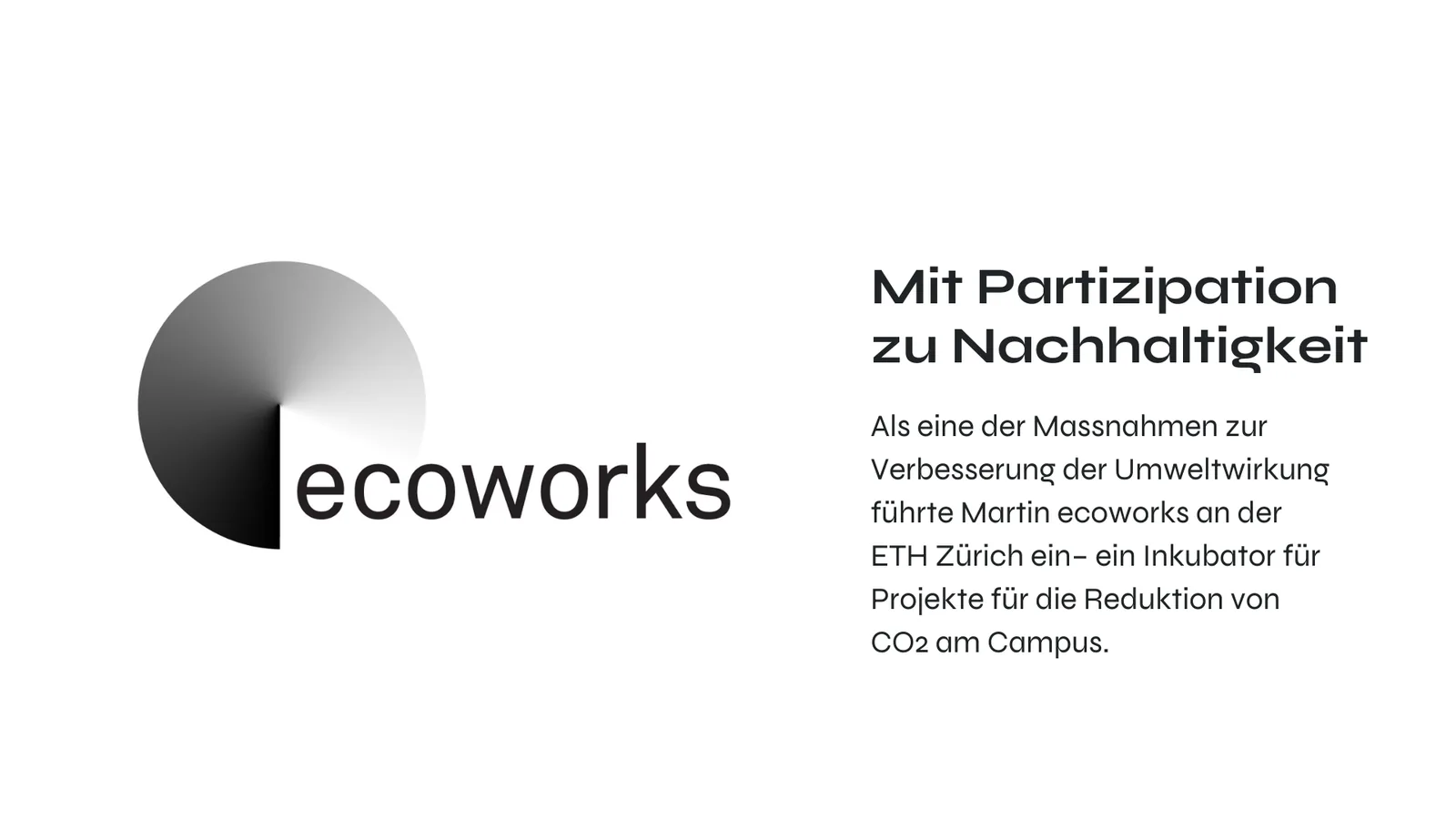 ecoworks – Mit Partizipation zu Nachhaltigkeit